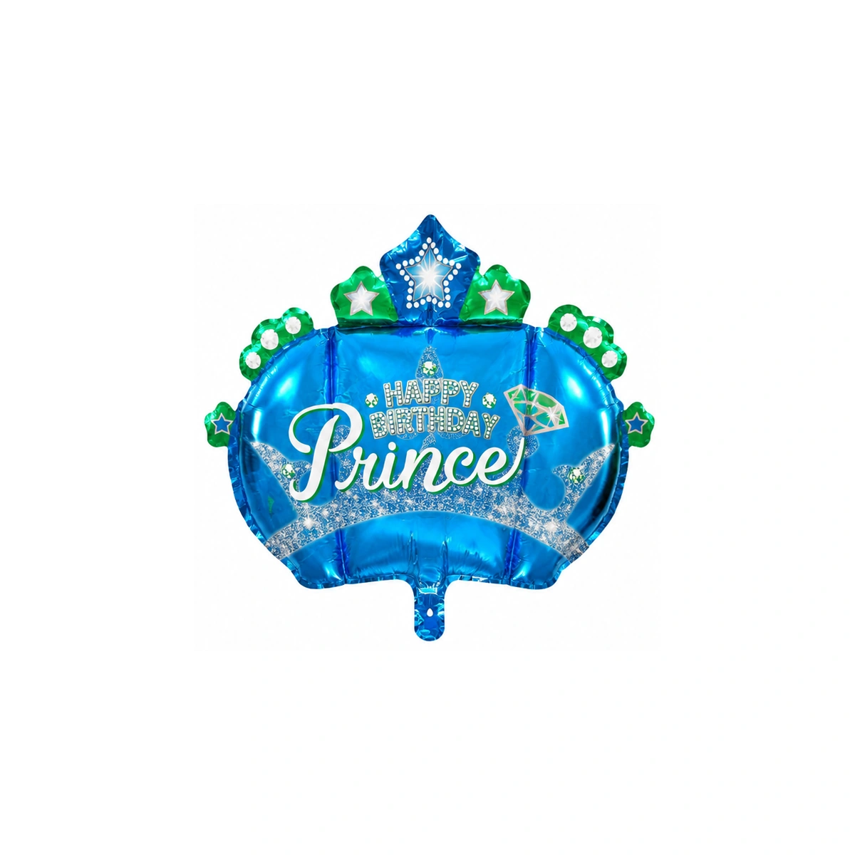 Фольгированный шар-тиара Happy Birthday Prince – синий