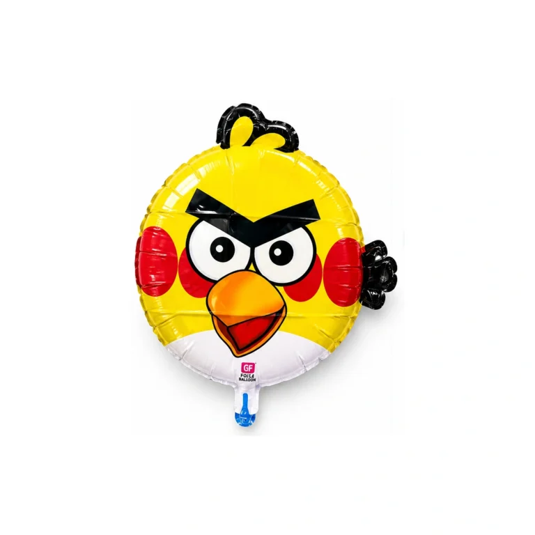 Foil balloon – yellow Angry Birds character
