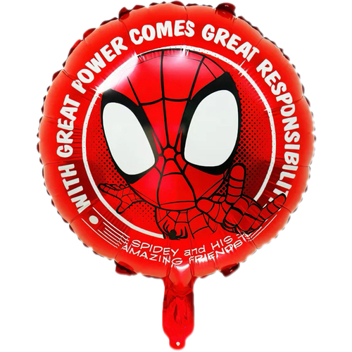 Round foil balloon – Spider-Man, 18″