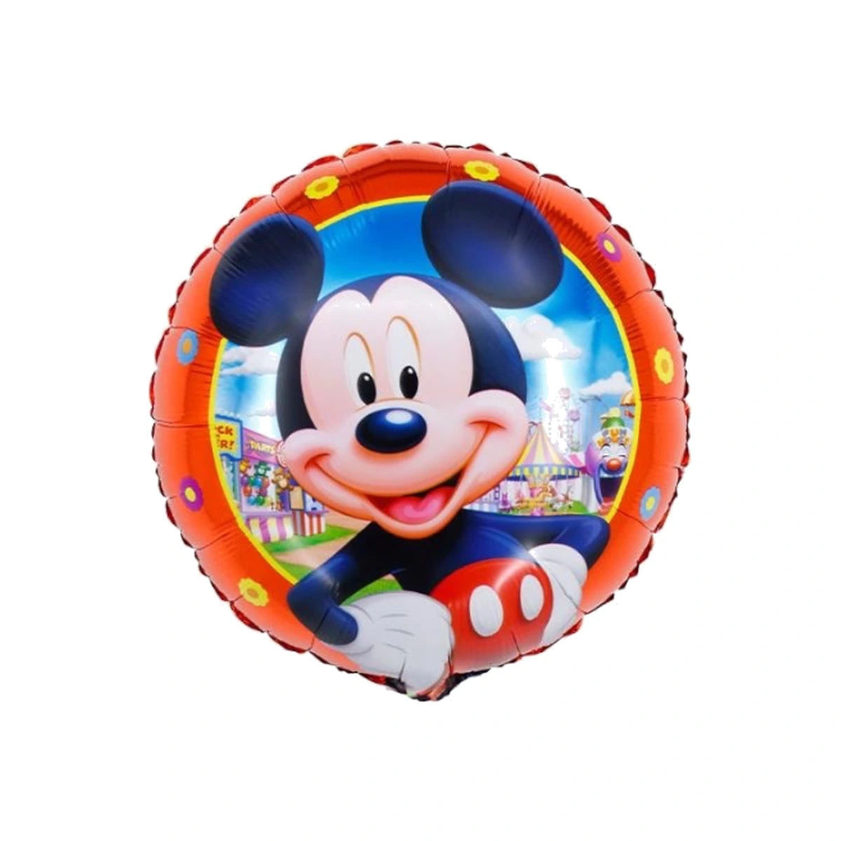 Round foil balloon – Mickey Mouse at the circus, 18″