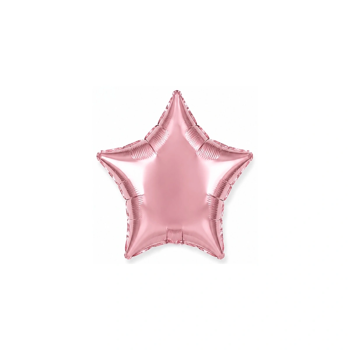Folijski balon zvijezda – svijetlorozi, sjaj, 18″