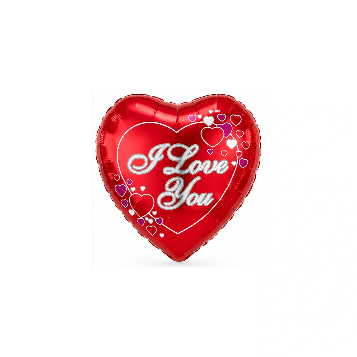 Heart foil balloon – red I Love You, 60 × 56 cm