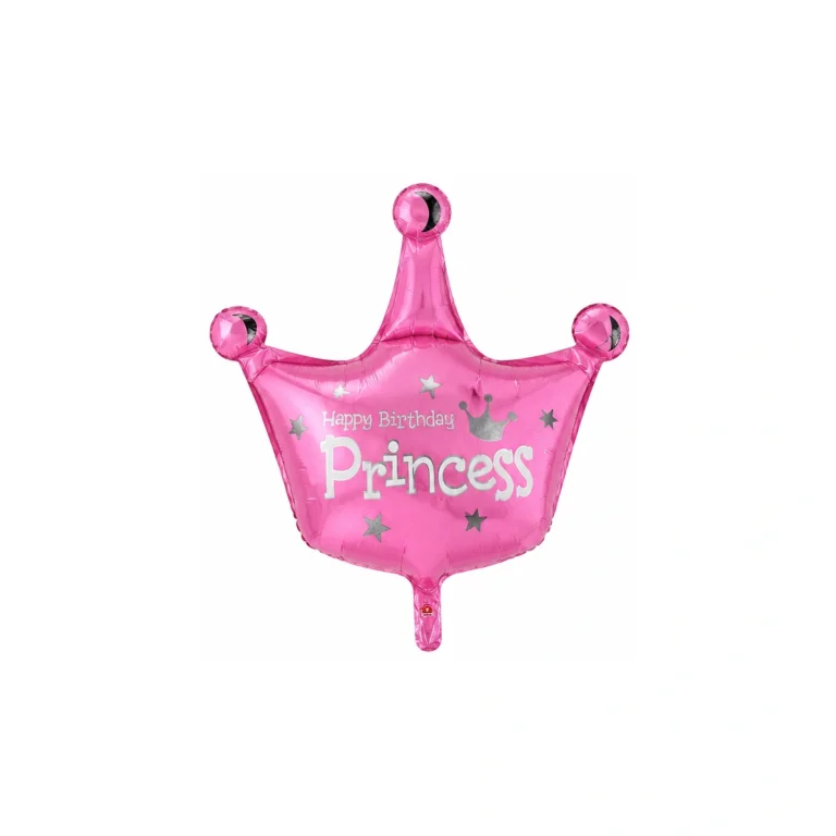 Foil balloon – Happy Birthday Princess crown
