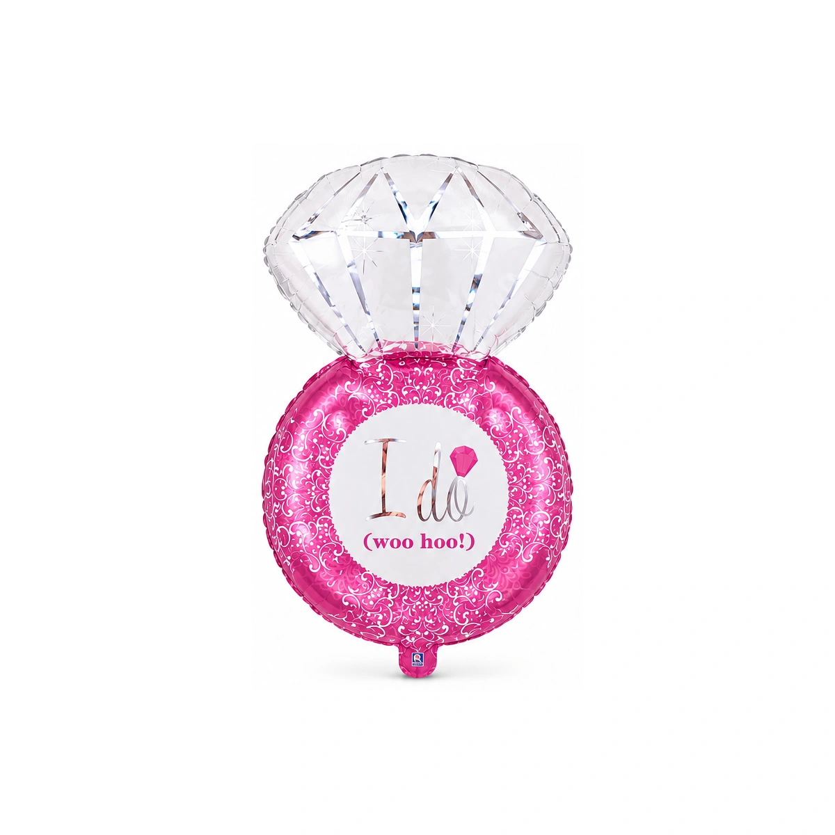 Foil balloon – pink I Do ring