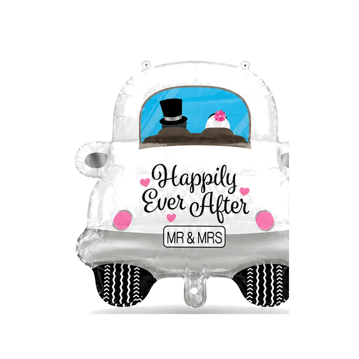 Foil balloon – Mr & Mrs wedding car