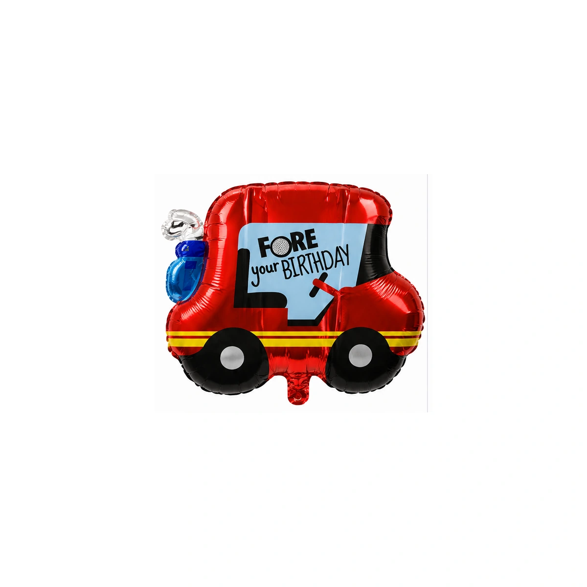 Foil balloon – red fire engine, 18″