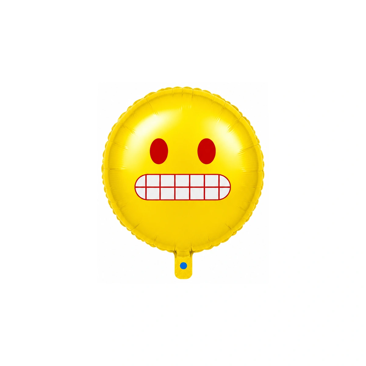 Okrugli folijski balon – emoji sa stisnutim zubima, 18″