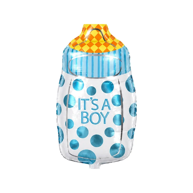 Фольгированный шар – соска It's a Boy с голубым горошком