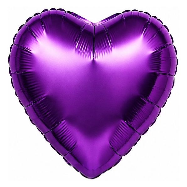 Heart foil balloon – light purple, 18″