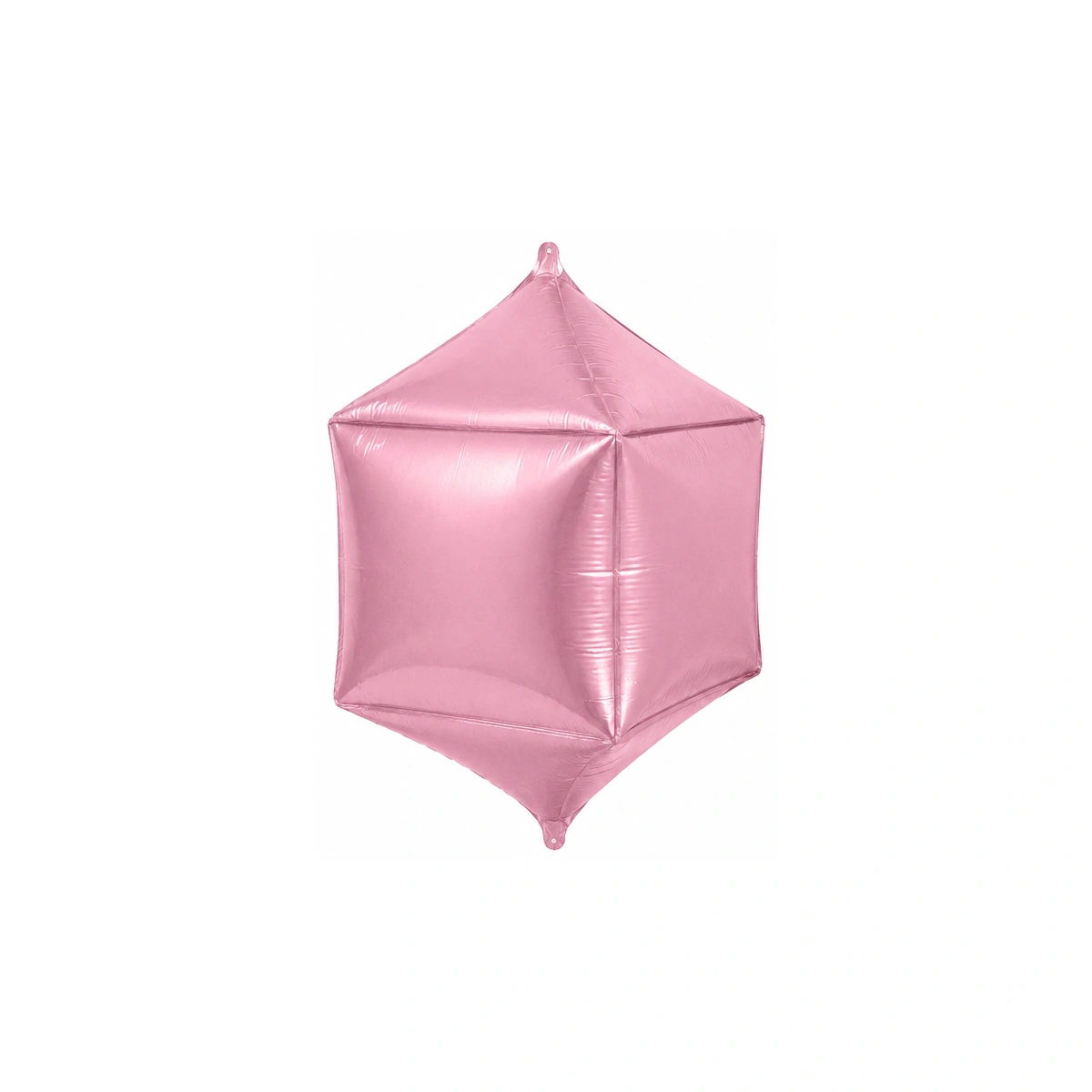 Foil balloon – light pink 4D cube