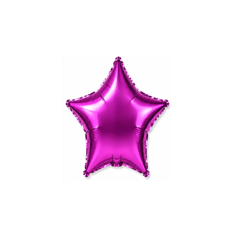Star-shaped foil balloon – lilac, glossy, 18″