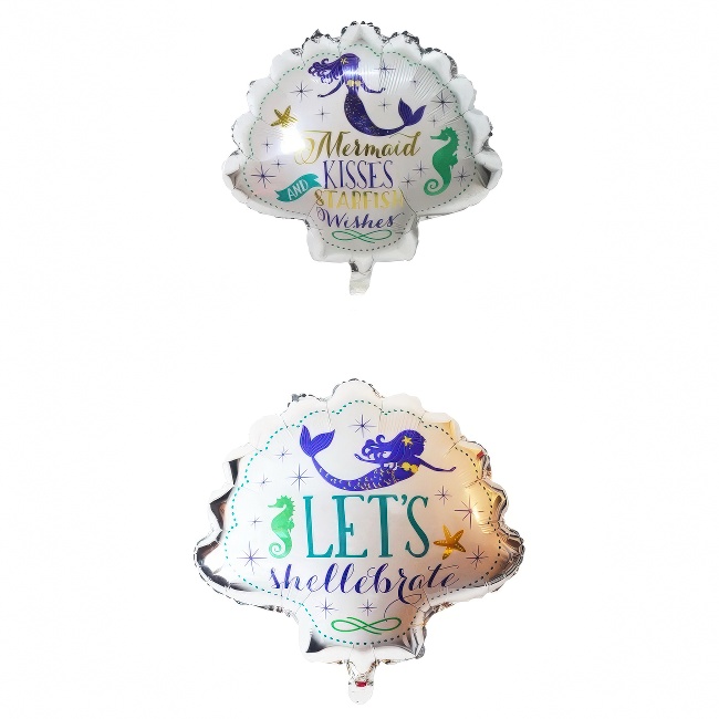 Foil balloon – seashell with a mermaid