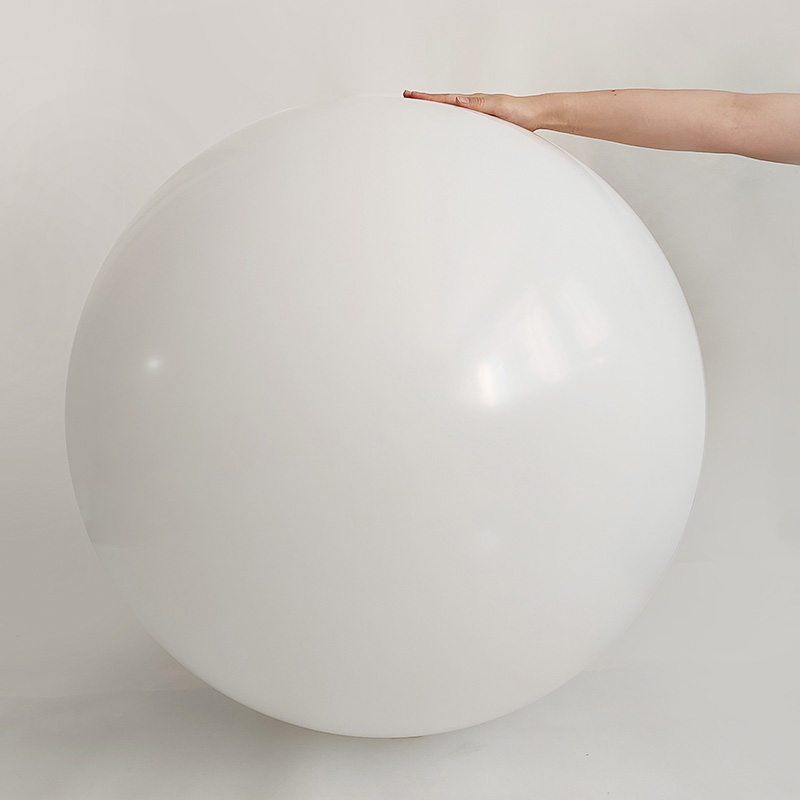 Lateks balon Pastel – bijela, 36″