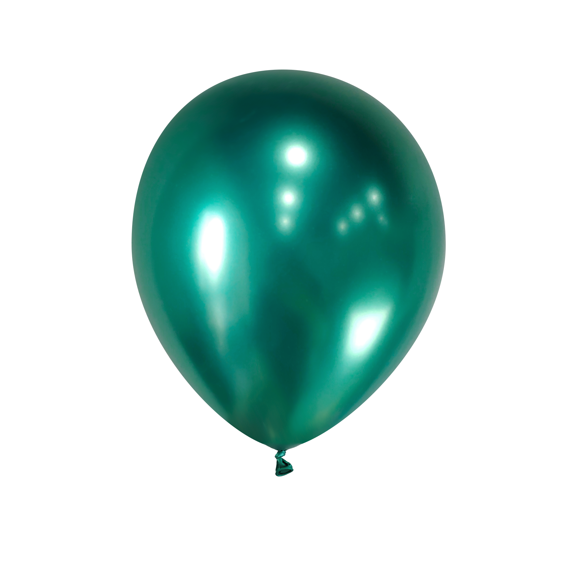 Lateks balon Chrome – zelena, 5″