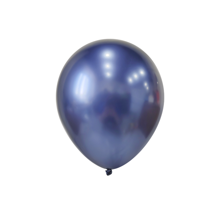 Lateks balon Chrome – Night Blue, 5″