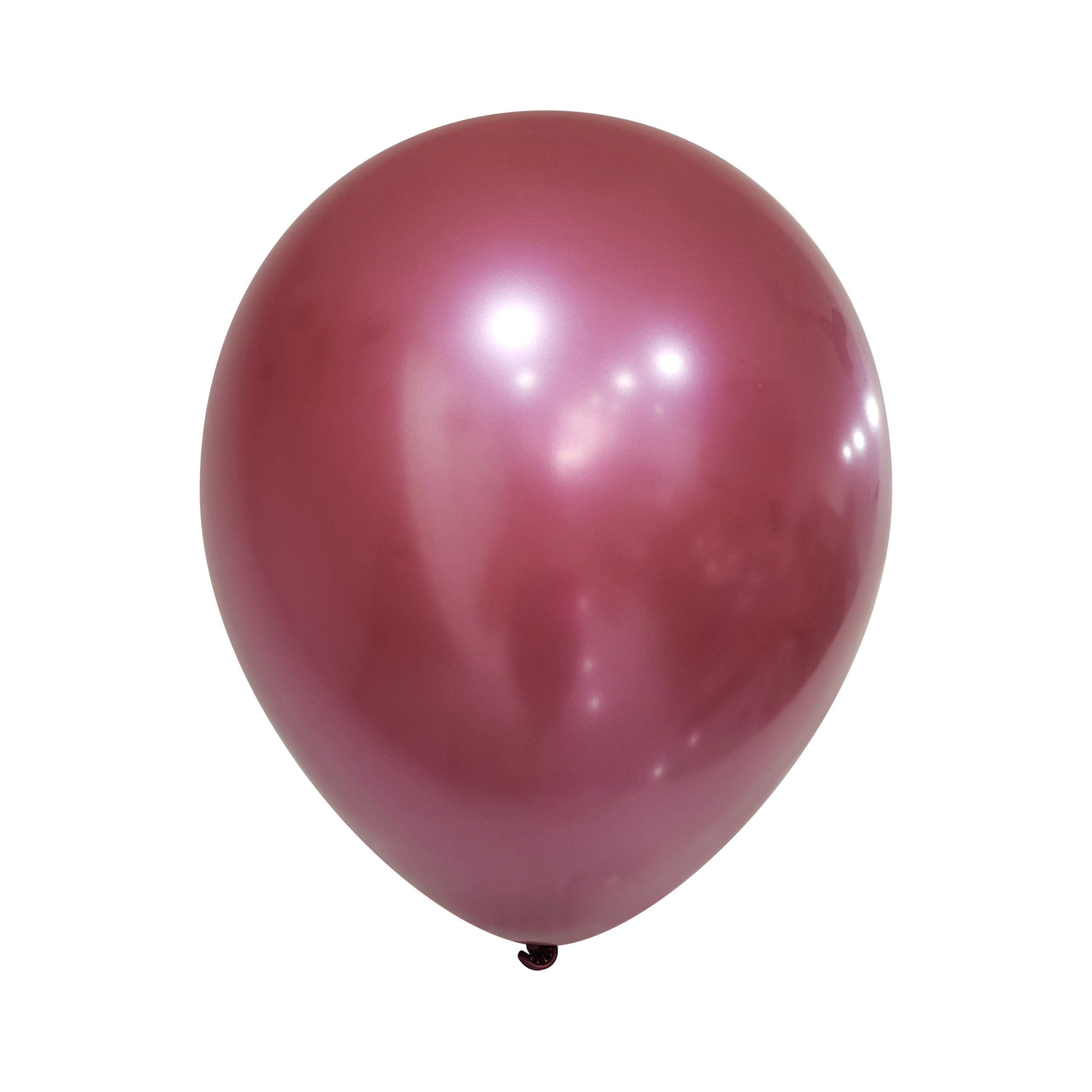 Latex balloon Chrome – red, 12″