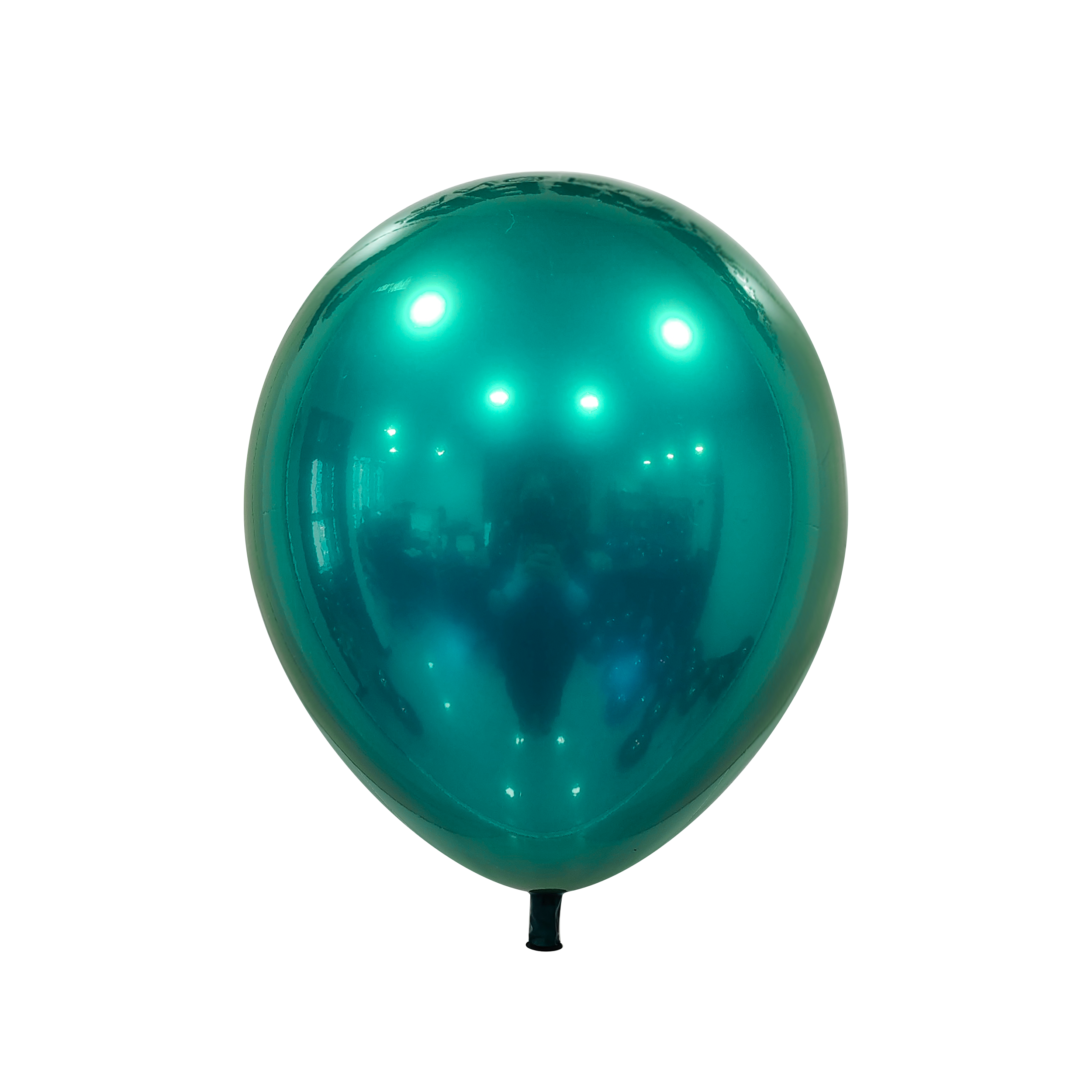 Lateks balon Chrome Ice – Teal Blue, 10″