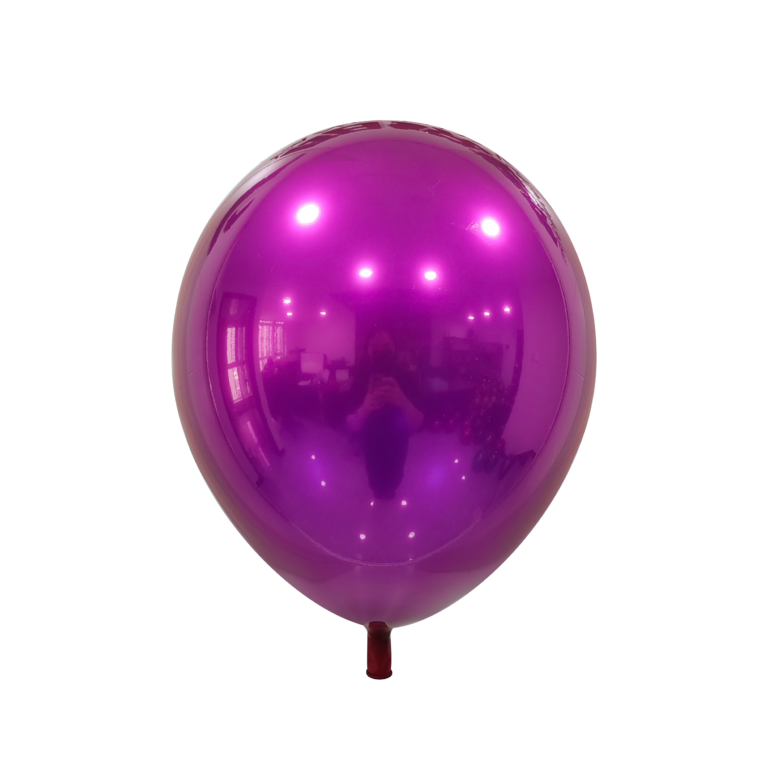 Latex balloon Chrome Ice – Fuchsia, 12″