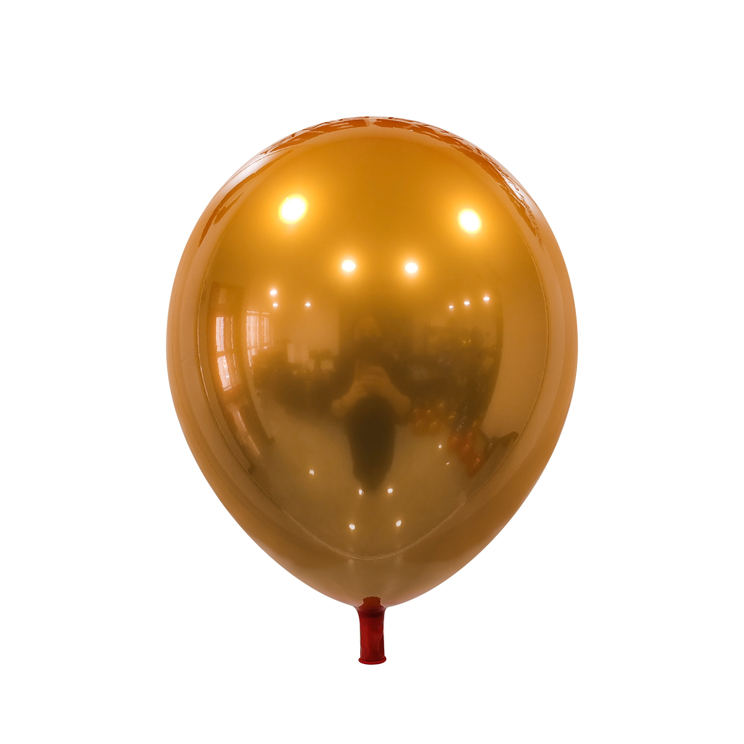 Латексный шар Chrome Ice – Golden Orange, 12″