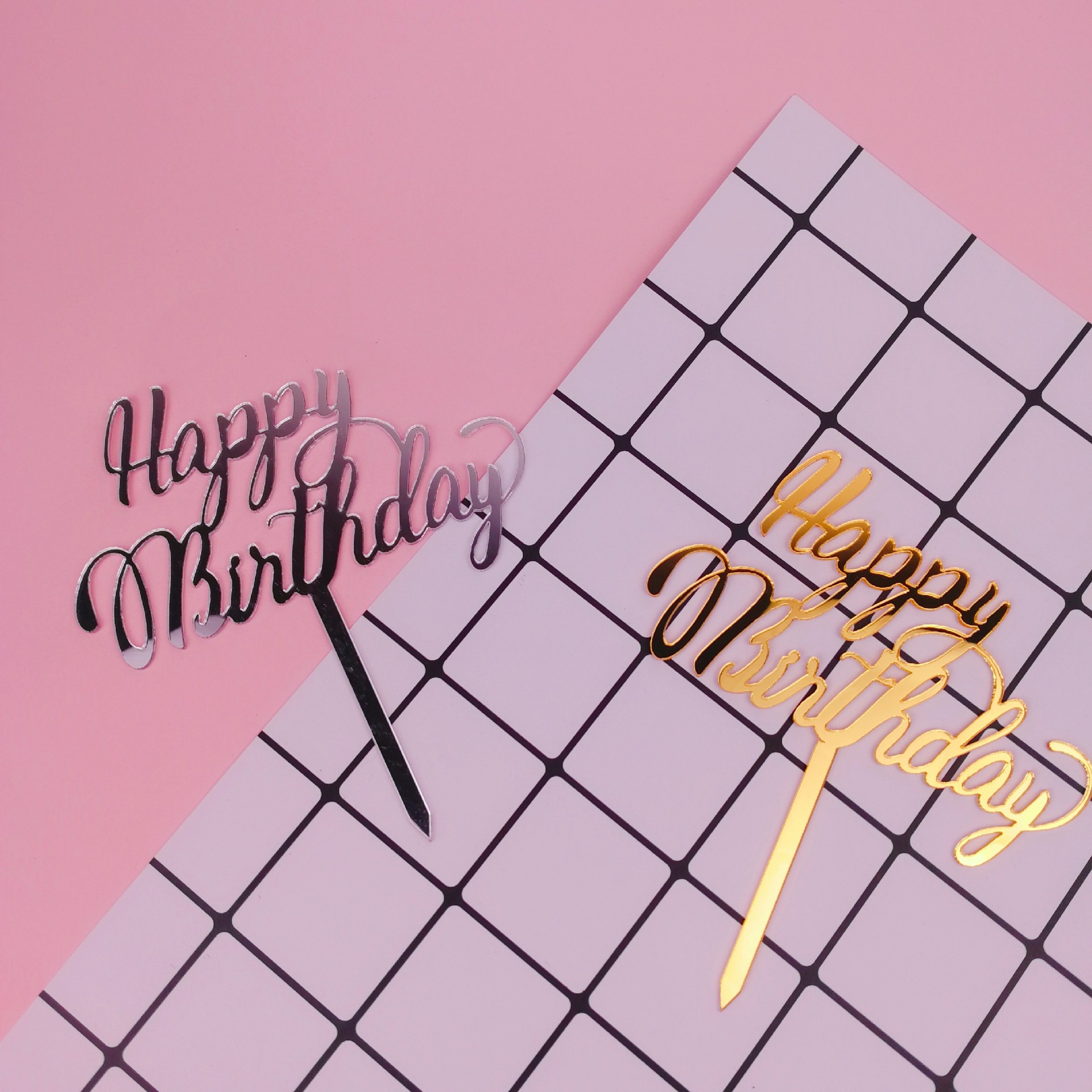 Топпер для торта Happy Birthday 04