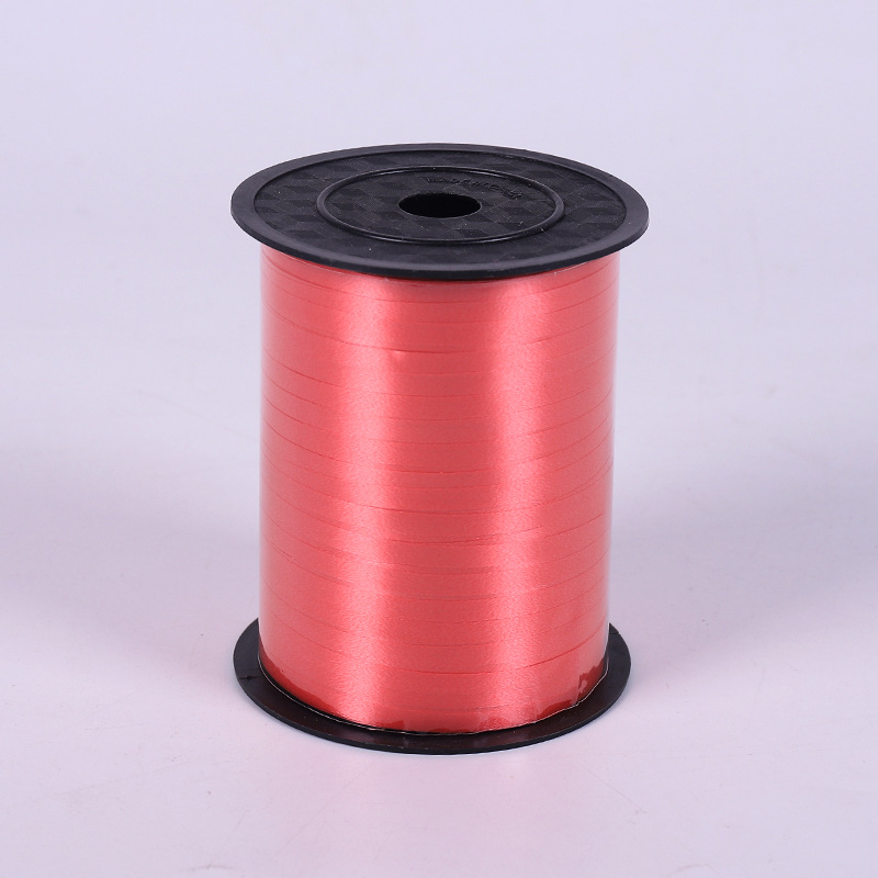 Red PVC balloon ribbon, 500 m
