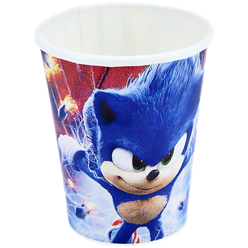Sonic paper cups, 10 pieces