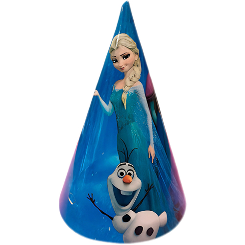 Frozen paper party hats, 6 pieces