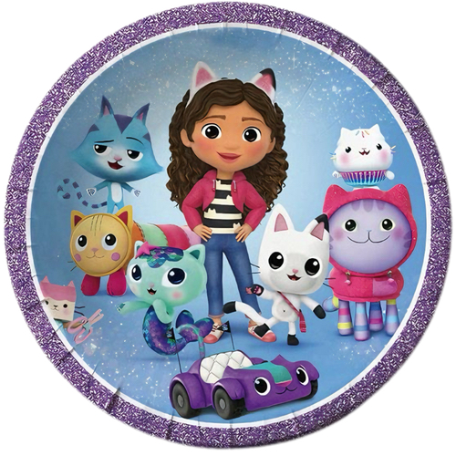 Gabby's Dollhouse paper plates, 10 pieces