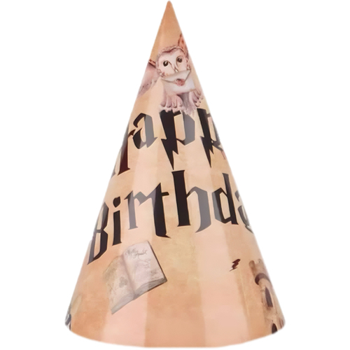 Harry Potter paper party hats, 6 pieces