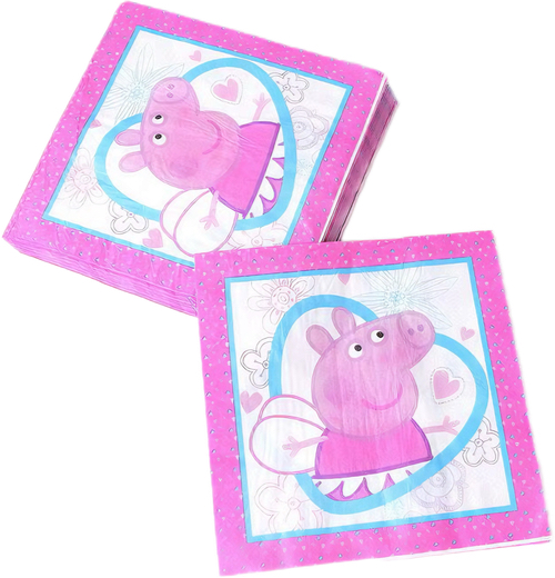 Peppa Pig napkins, 20 pieces