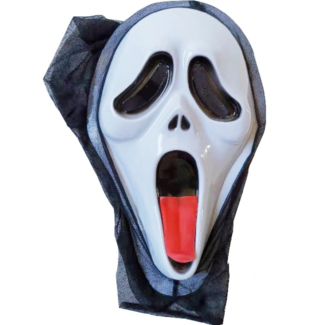 Scream mask with tongue