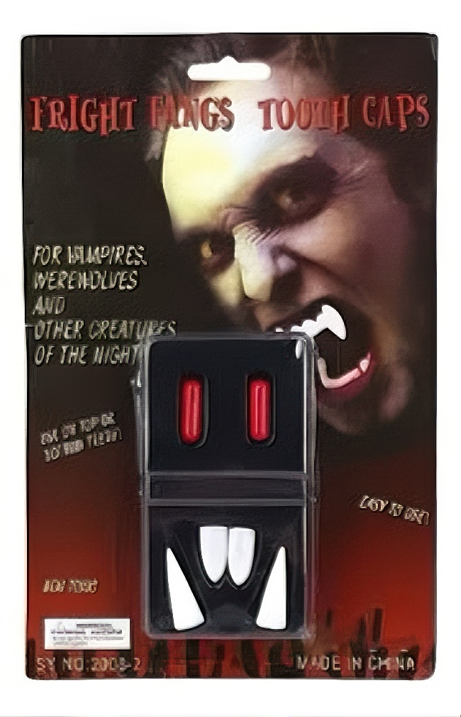 Vampire teeth and fake blood set
