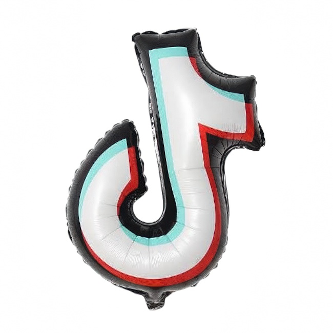 Фольгированный шар – логотип TikTok