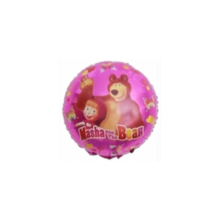 Round foil balloon – Masha and the Bear, 18″