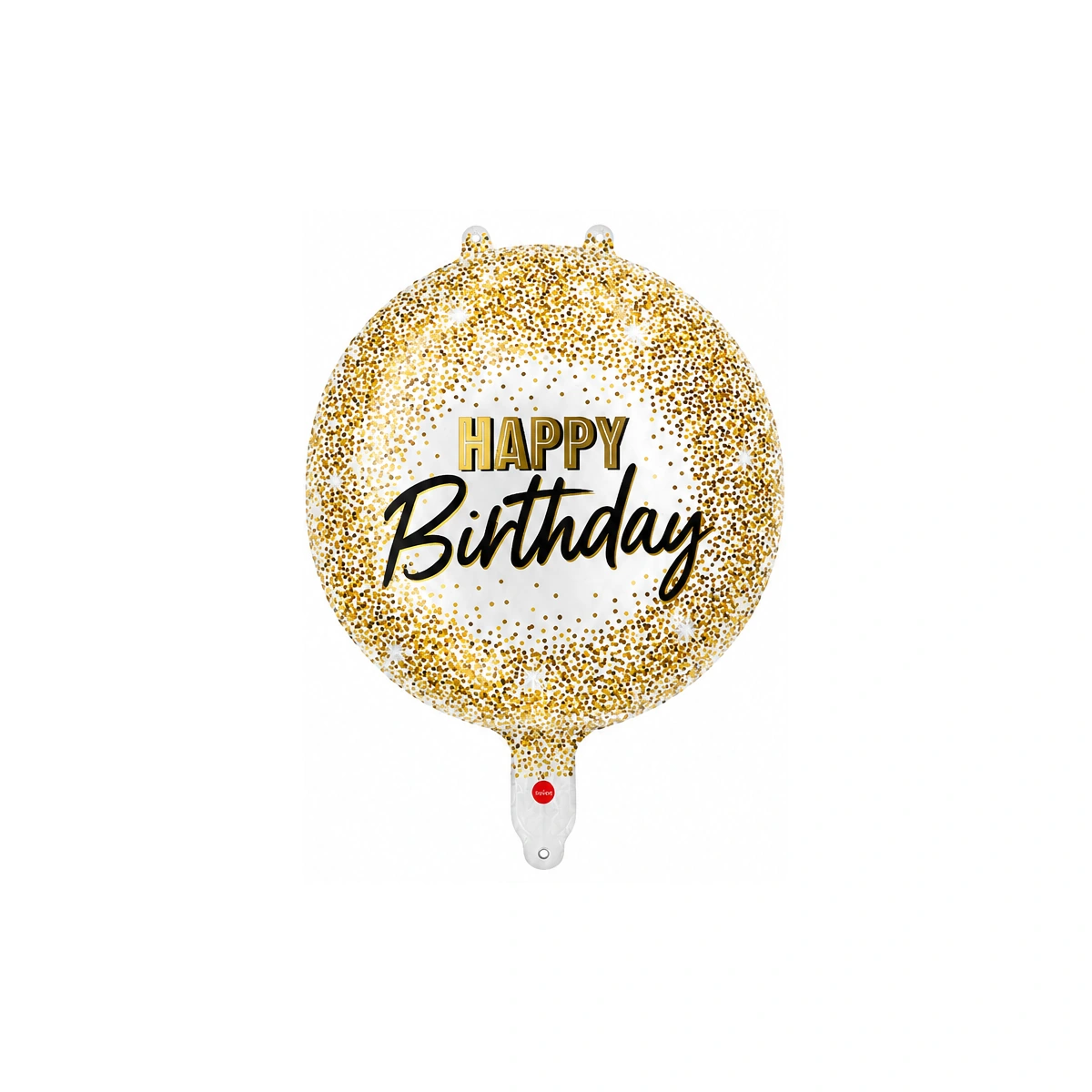 Folijski balon Happy Birthday – zlatne konfete, 18″