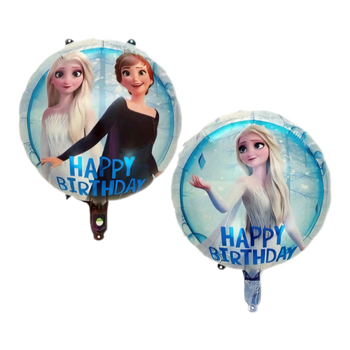 Round foil balloon – Frozen Elsa, Happy Birthday, 18″