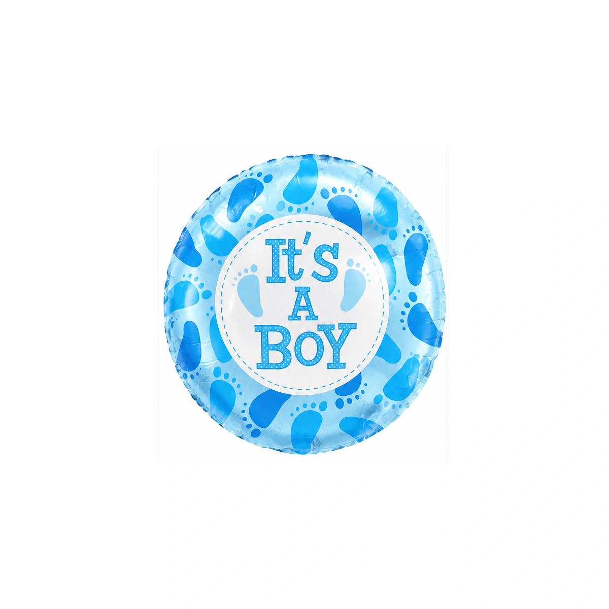 Круглый фольгированный шар – It's a Boy, голубой, 18″