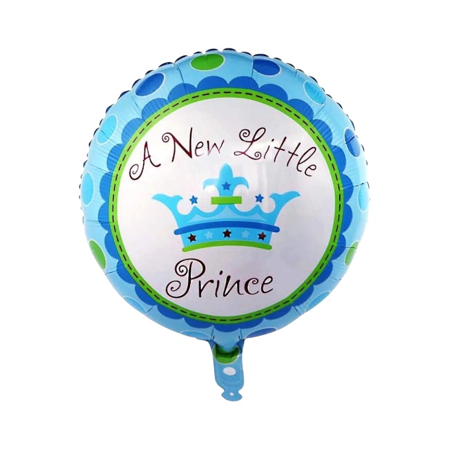 Round foil balloon – A New Little Prince, 18″