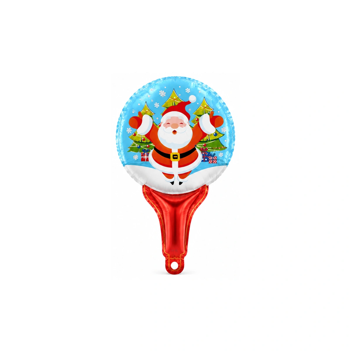 Foil balloon – Santa Claus festive balloon wand