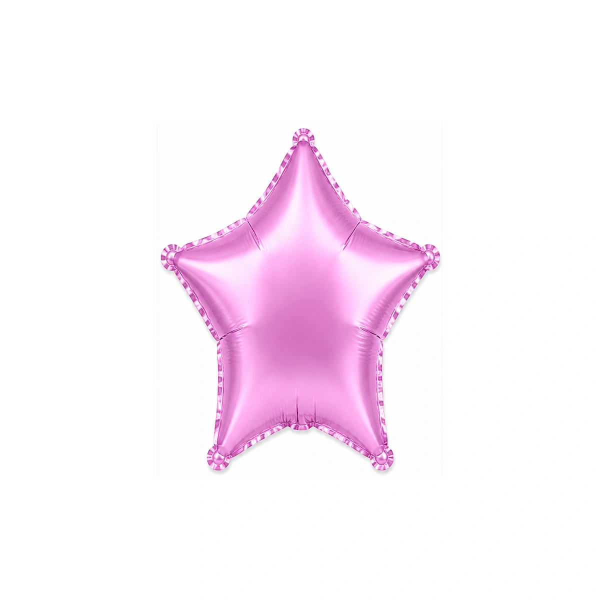 Star-shaped foil balloon – lilac pink satin, 18″