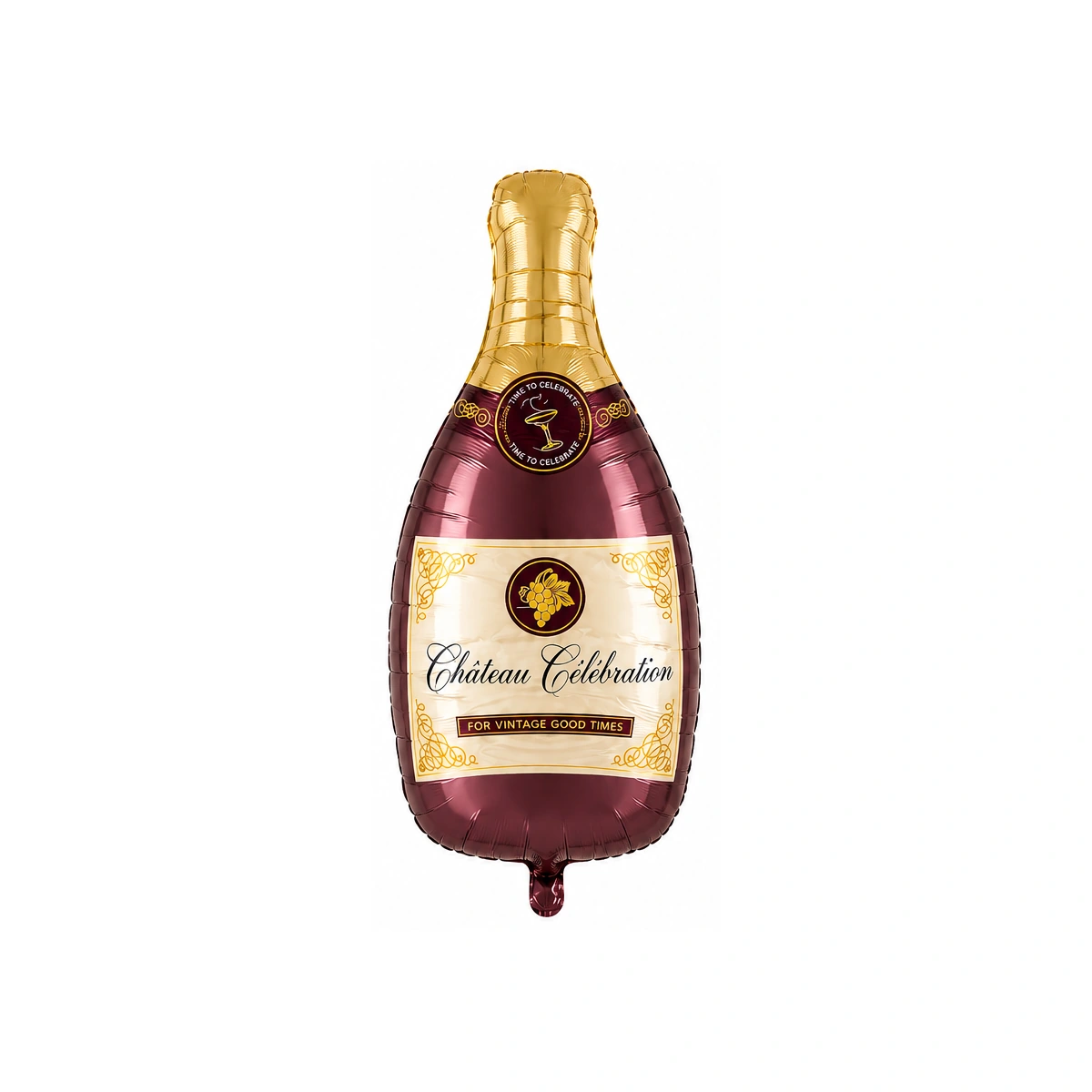 Foil balloon – brown champagne bottle