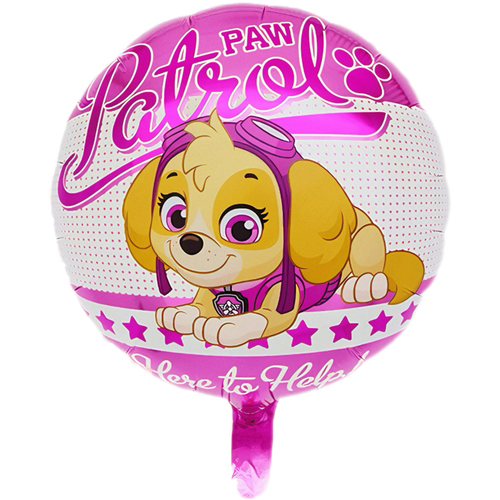 Round foil balloon – Skye, Paw Patrol, 18″