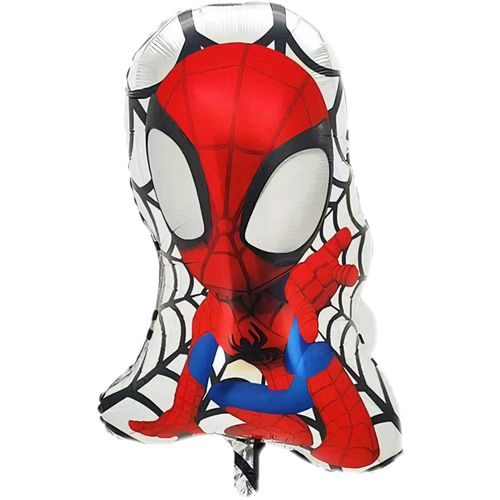 Foil balloon – Spider-Man with a silver web