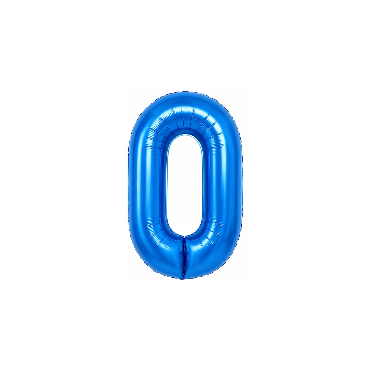 Folijski balon broj 0 – plavi sjaj, 40″