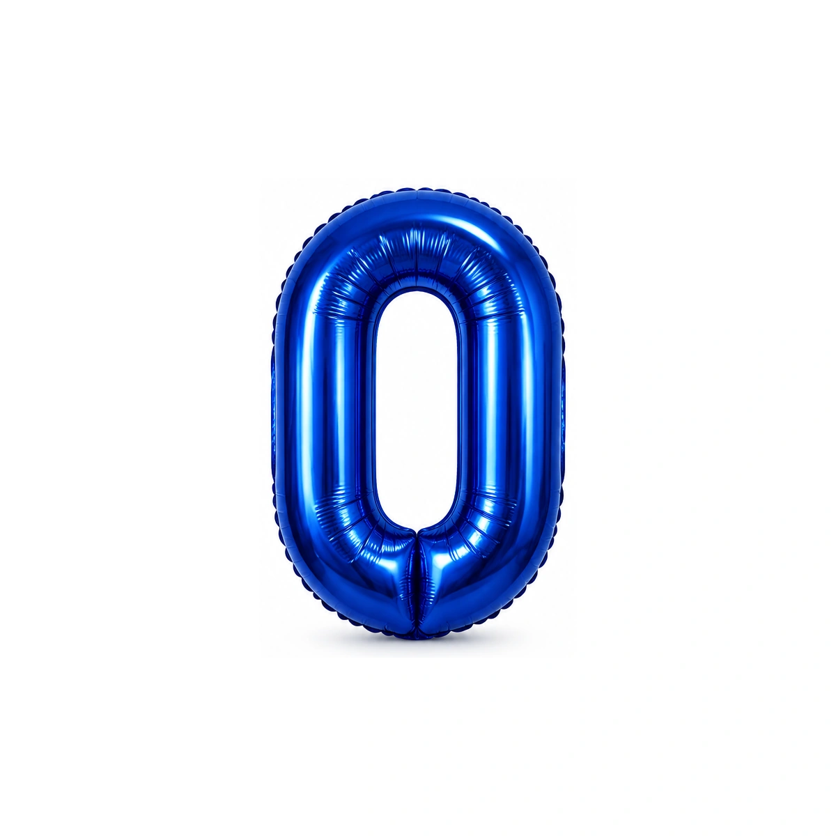 Folijski balon broj 0 – tamnoplavi sjaj, 40″