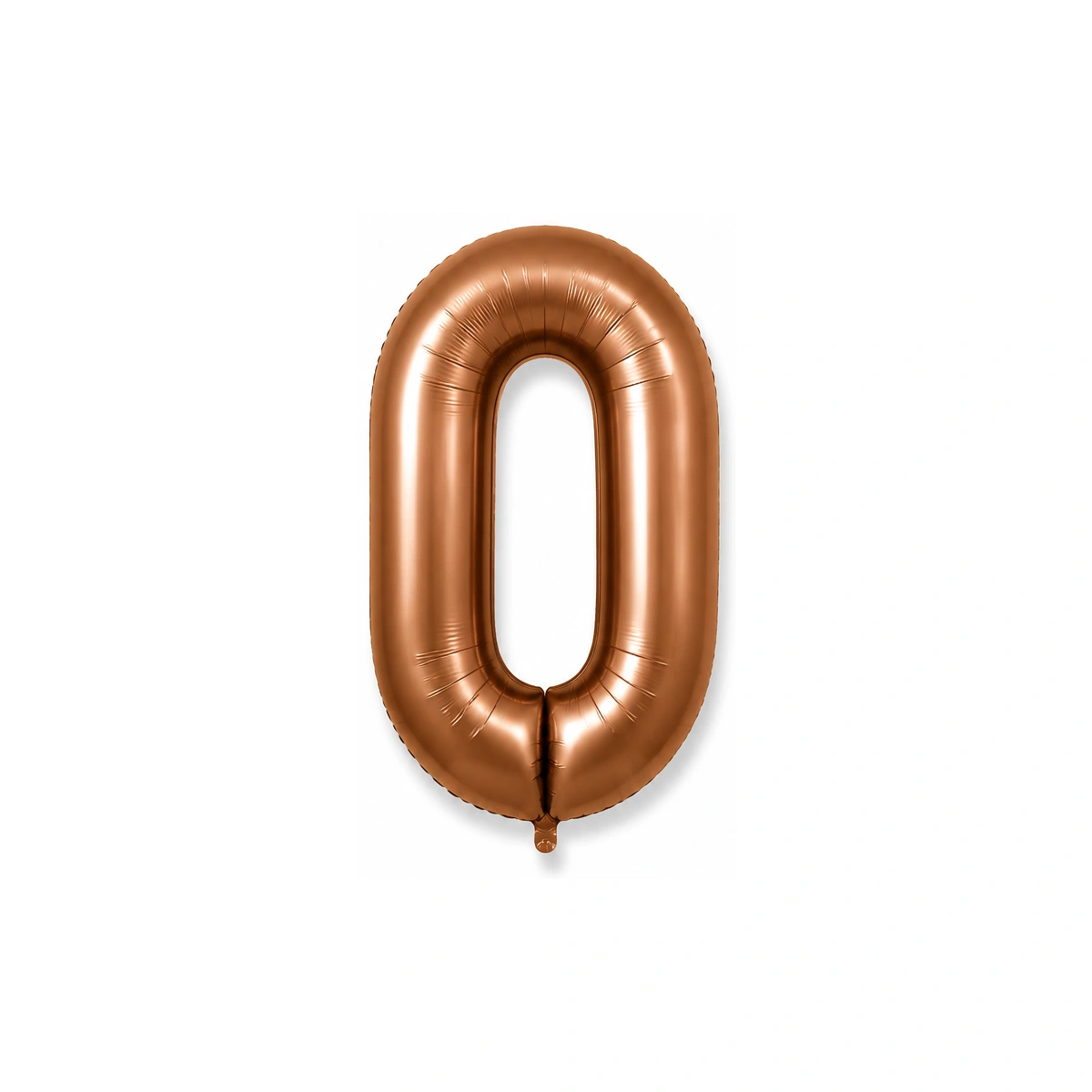 Folijski balon broj 0 – čokoladni sjaj, 40″