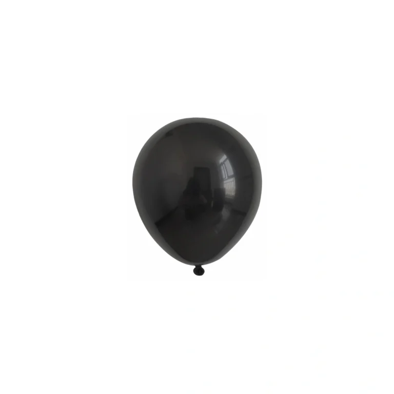 Pastel latex balloon – black, 5″