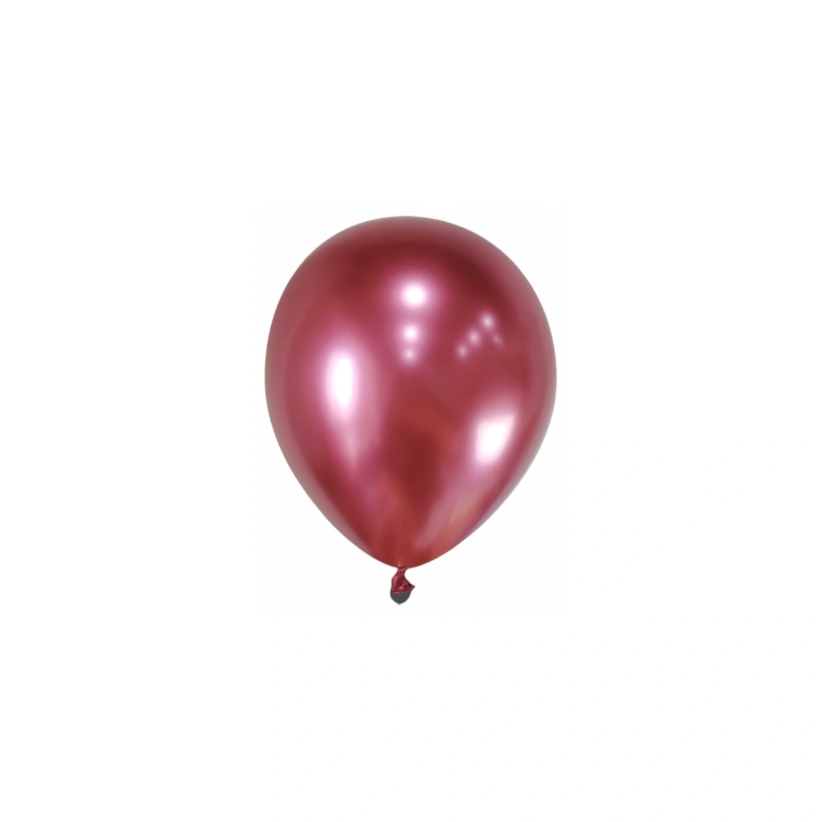 Lateks balon Chrome – crveni, 5″