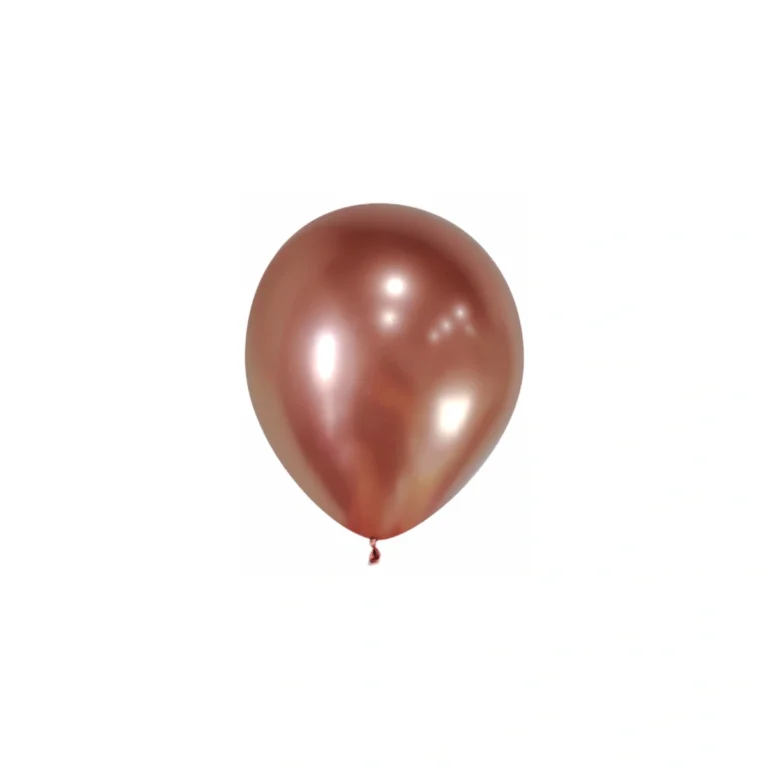 Lateks balon Chrome – Rose Gold, 5″