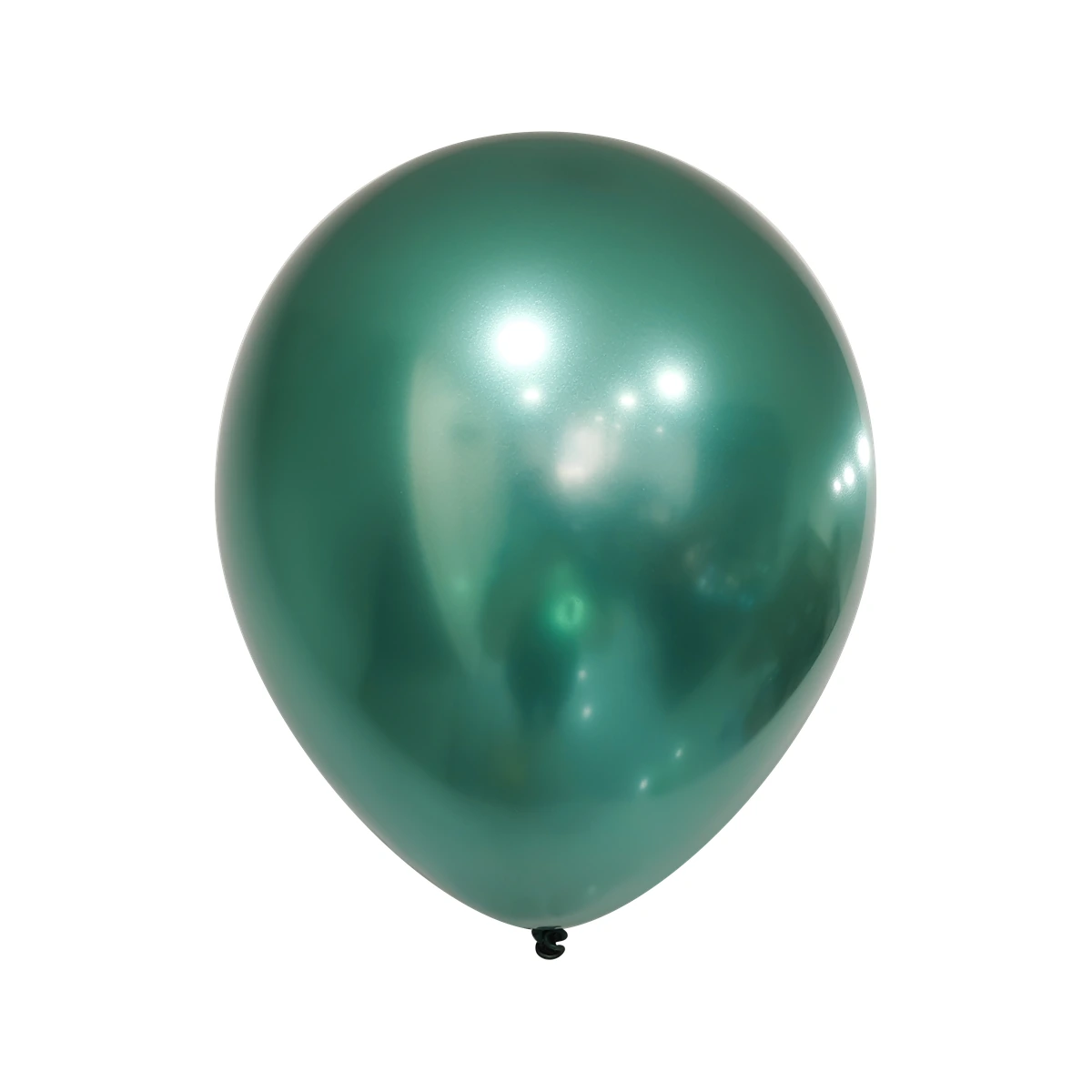 Latex balloon Chrome – green, 12″